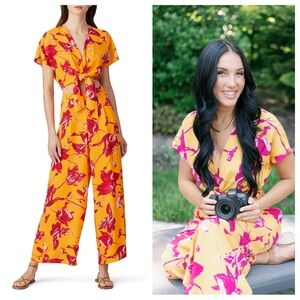 Color Me Courtney Floral Print SET Lori Wrap Top 8 & Paris Palazzo Pants 12